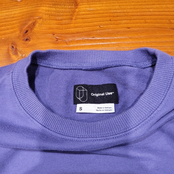Original Use Crewneck Sweater Men Small Purple - Picture 2 of 3